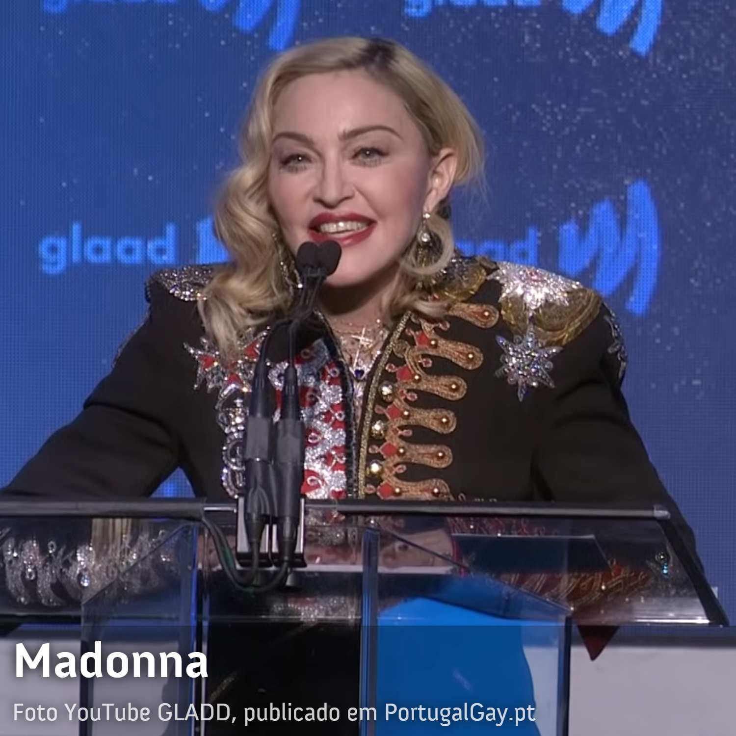 MÚSICA: Madonna recorda amigos perdidos com o VIH/SIDA em discurso do GLAAD Awards